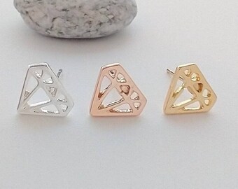Tiny Diamond Studs, Diamond Earrings, Minimalist Earrings, Kid's Earrings