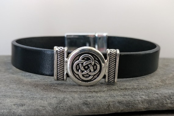 Leather Celtic Bracelet, Handmade, LB-15- Please call for wholesale pricing