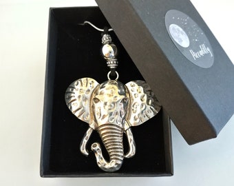 Bali Elephant Necklace, Elephant Statement Necklace