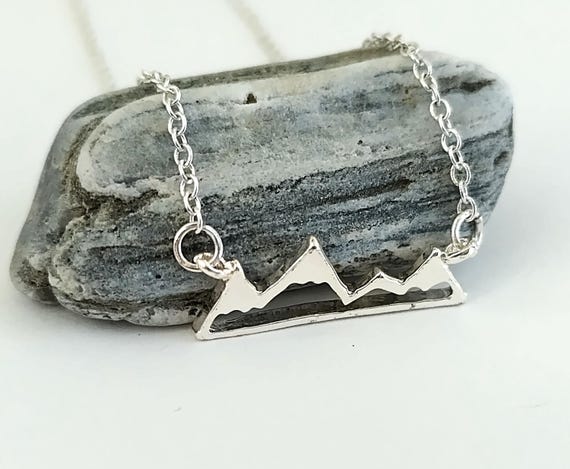 SALE Tiny Mountain Necklace Nature Necklace Etsy Canada