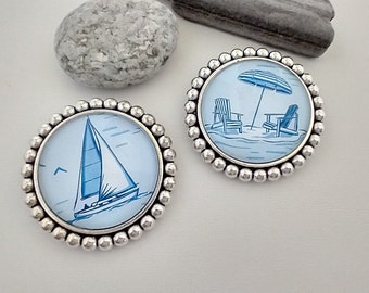 Custom Pins, Summer Lapel Pin, Handmade Brooch