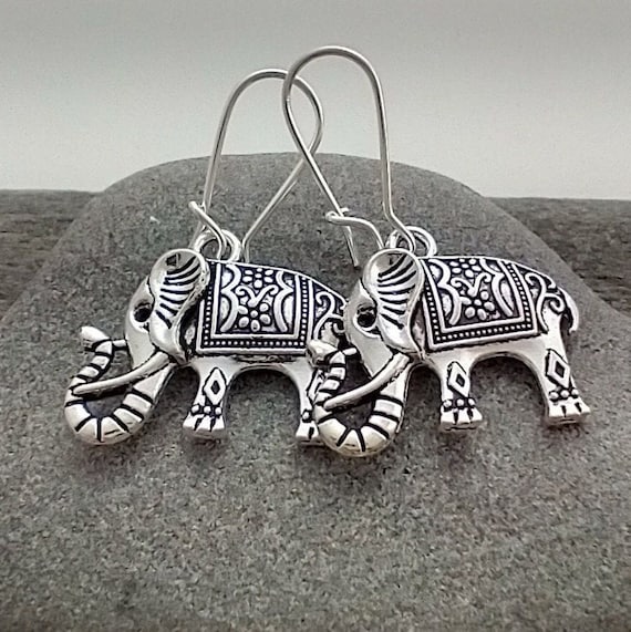 Bali Elephant Earrings Set Available Etsy
