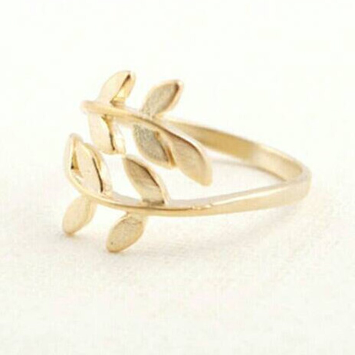 Beautiful Gold Laurel Leaf Ring Silver Laurel Leaf Ring Rose Etsy