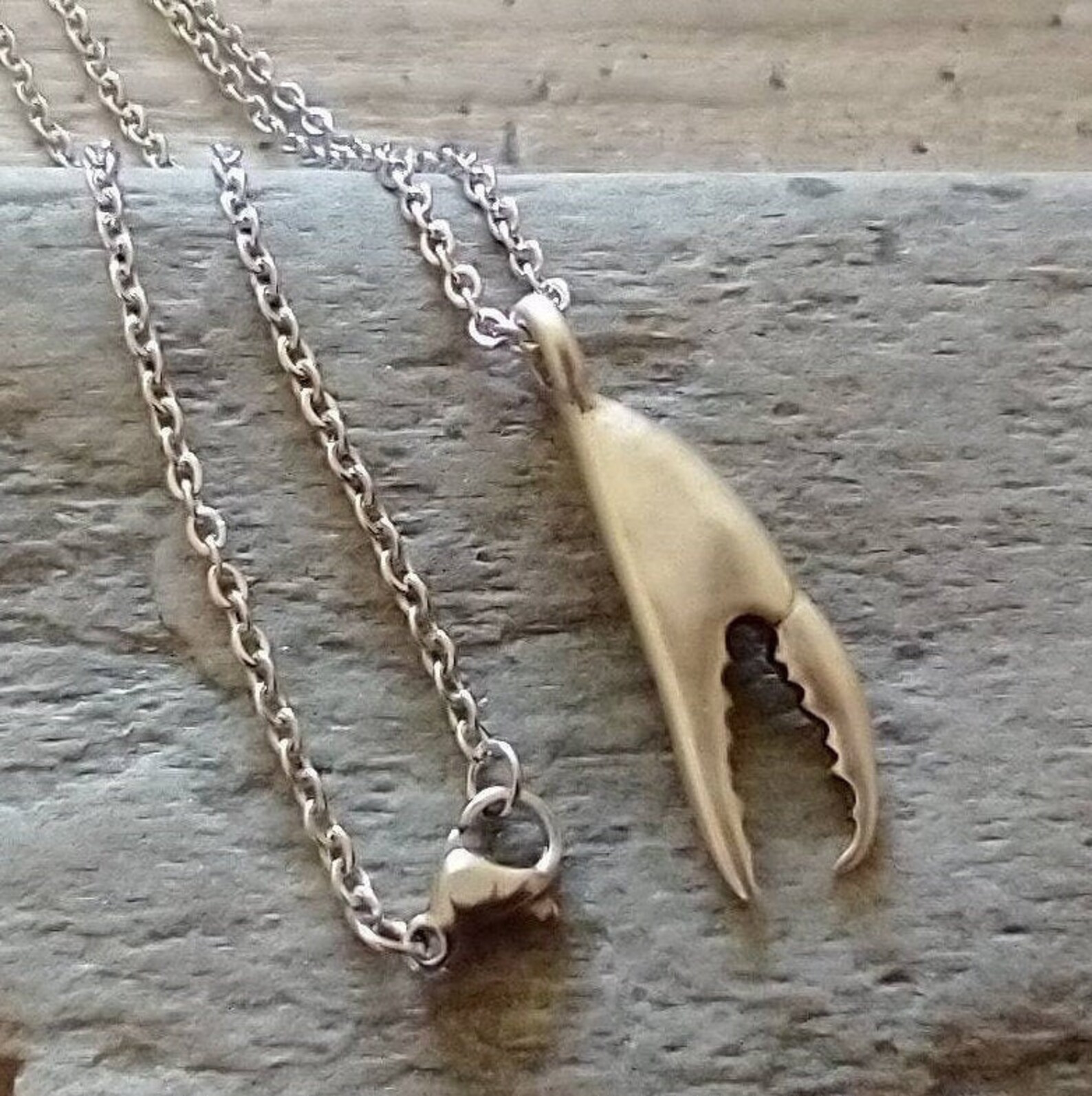 Lobster Claw Necklace Crab Claw Necklace Lobster Etsy