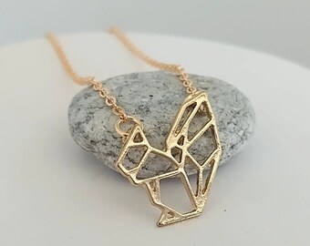 Tiny Squirrel Necklace, Rose Gold Squirrel Necklace