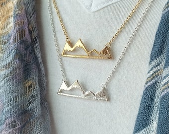 Mountain Necklace, The Mountains Are Calling, Nature Necklace