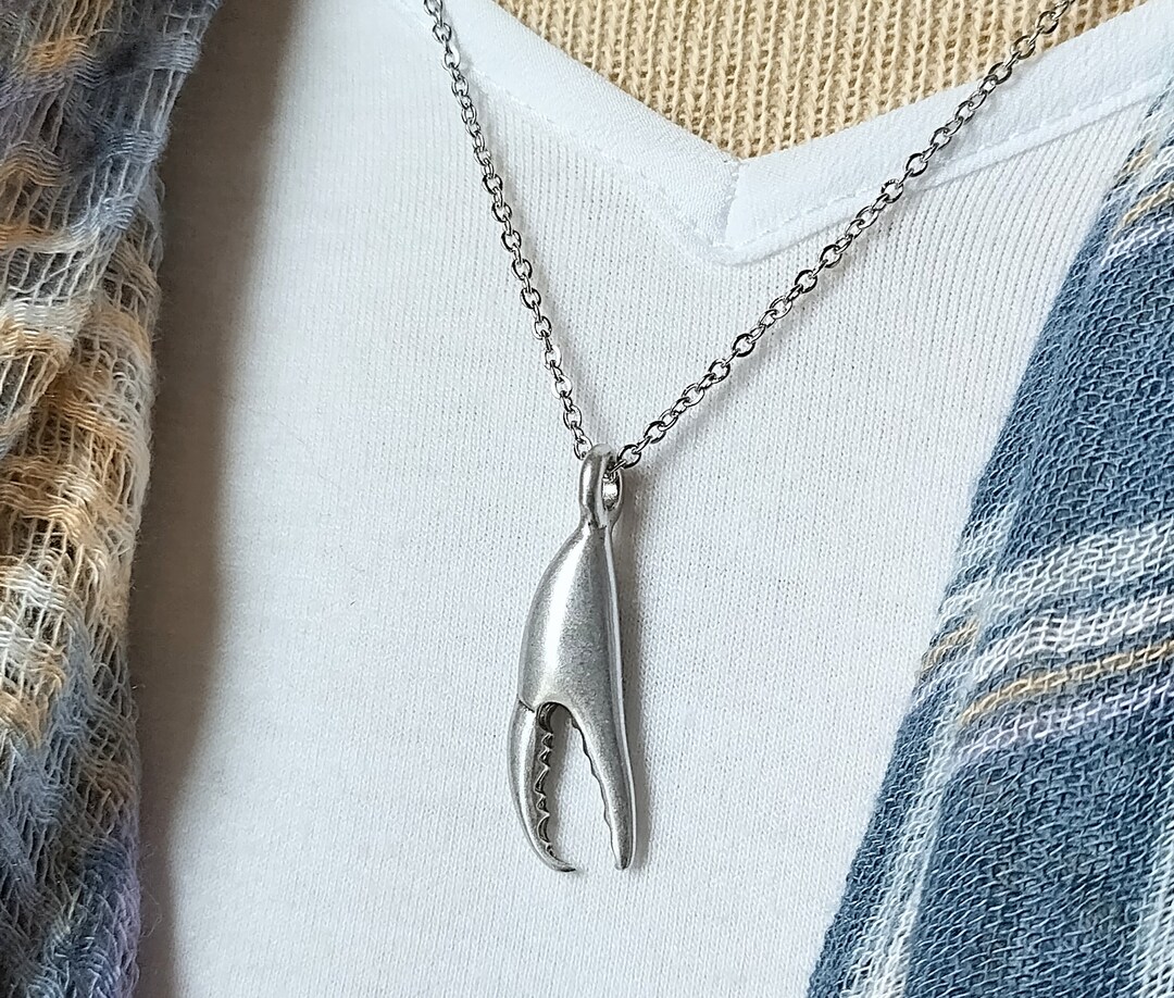 Gorgeous Lobster Claw Necklace, Crab Claw Necklace, Lobster Gift, Crab ...