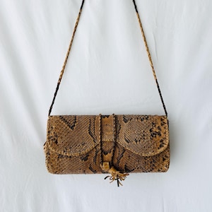 Vintage Schlangenleder Tasche