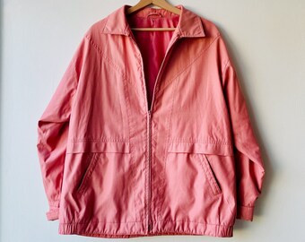 peach windbreaker
