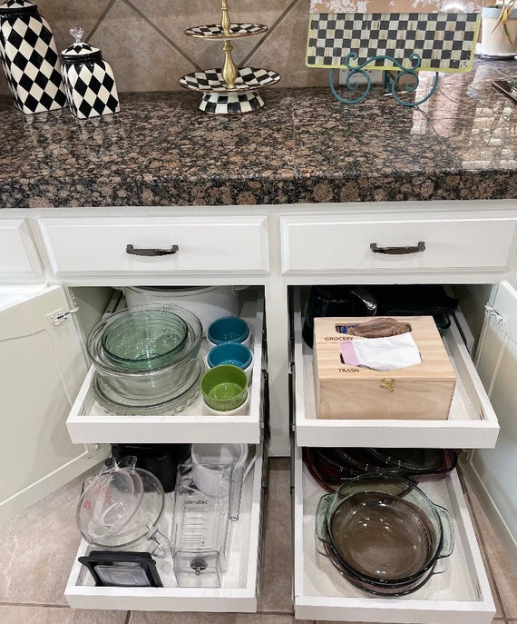 Drawers for kitchen cabinets discount