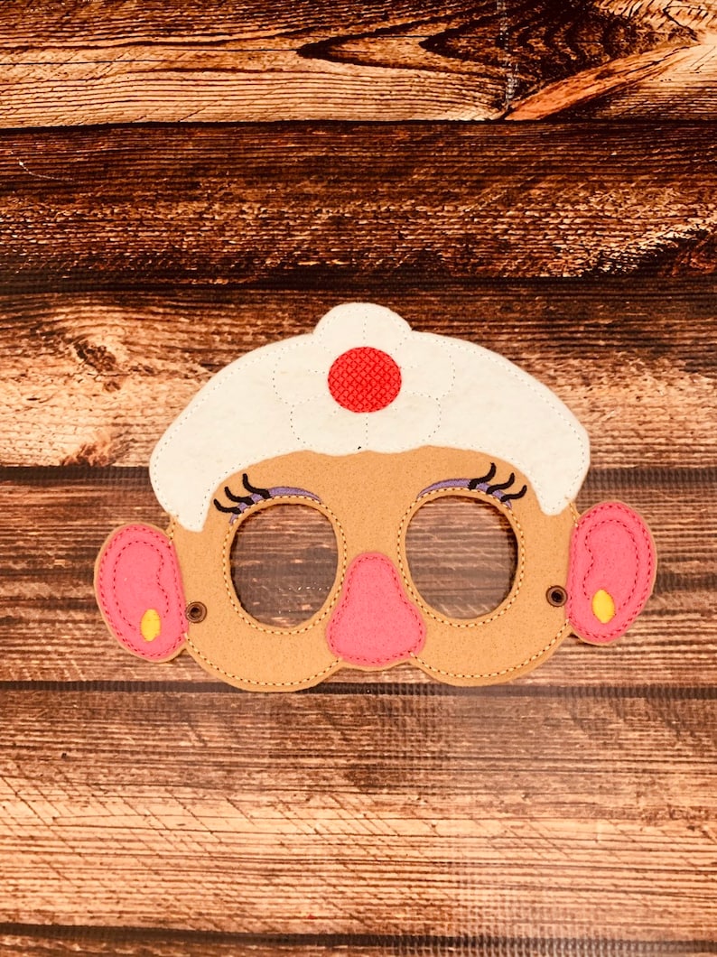 Potato Head Inspired Embroidered Mask Mrs