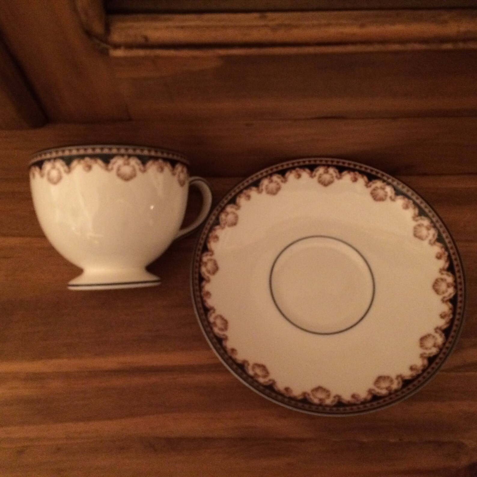 1980s Wedgwood Medici Bone China Leigh Shape Footed Cup & Etsy