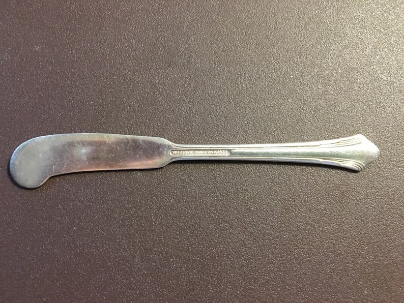 1930 Gorham Silver-plate Lady Caroline Flat Handle Butter Spreader