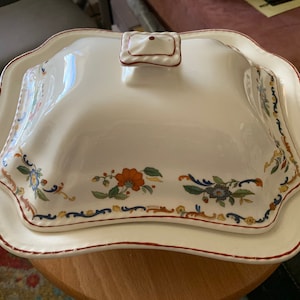 1950s Steubenville Pottery Harvest Pattern Dinnerware – Covered Vegetable Tureen - LAST PIECE (Dinner & Salad Plates SOLD)