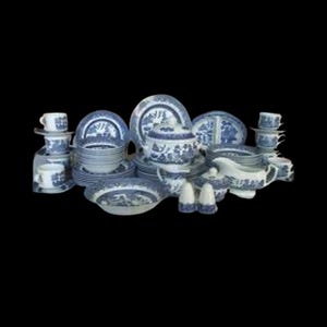1989 Churchill Willow Blue (Georgian Shape) China Dishes, mostly the serving pieces (your choice)