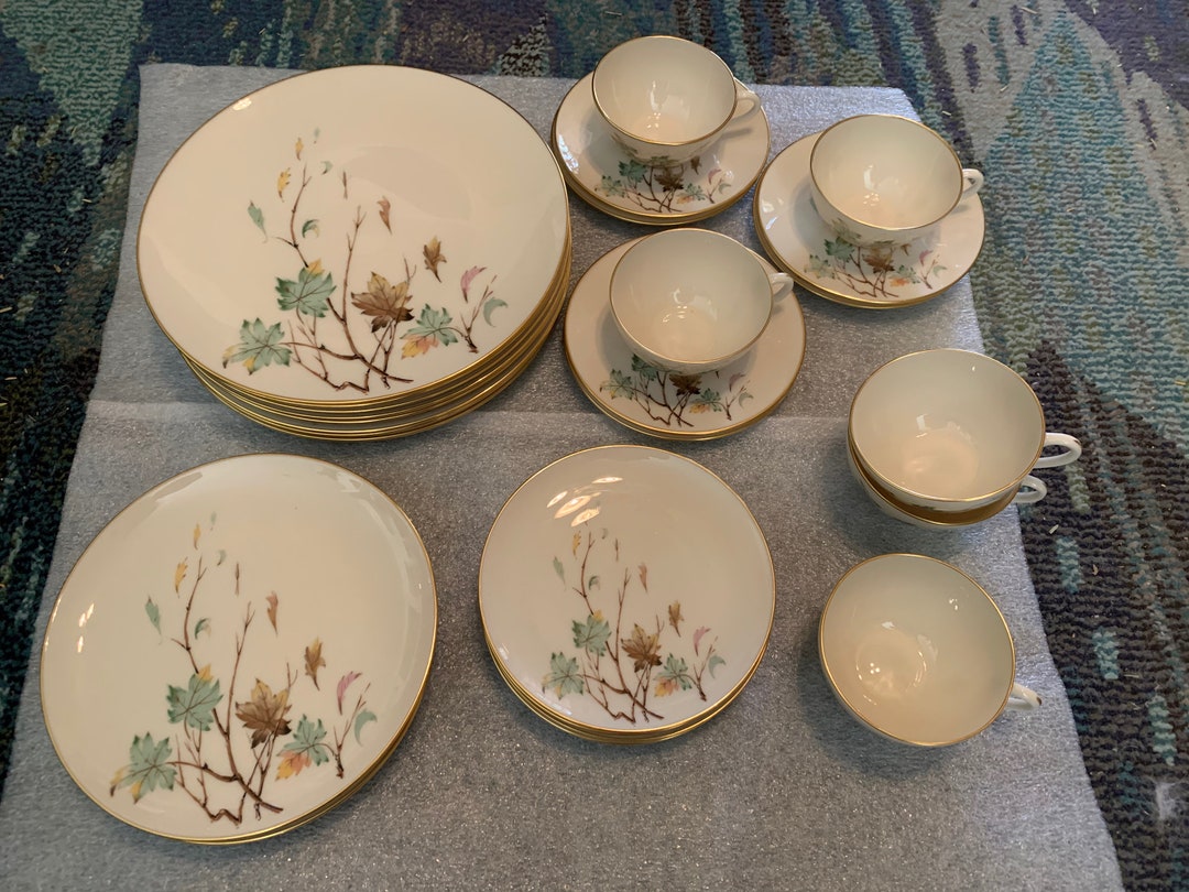 1950s Lenox Westwind Dinnerware Pieces - Dinner, Salad, Bread
