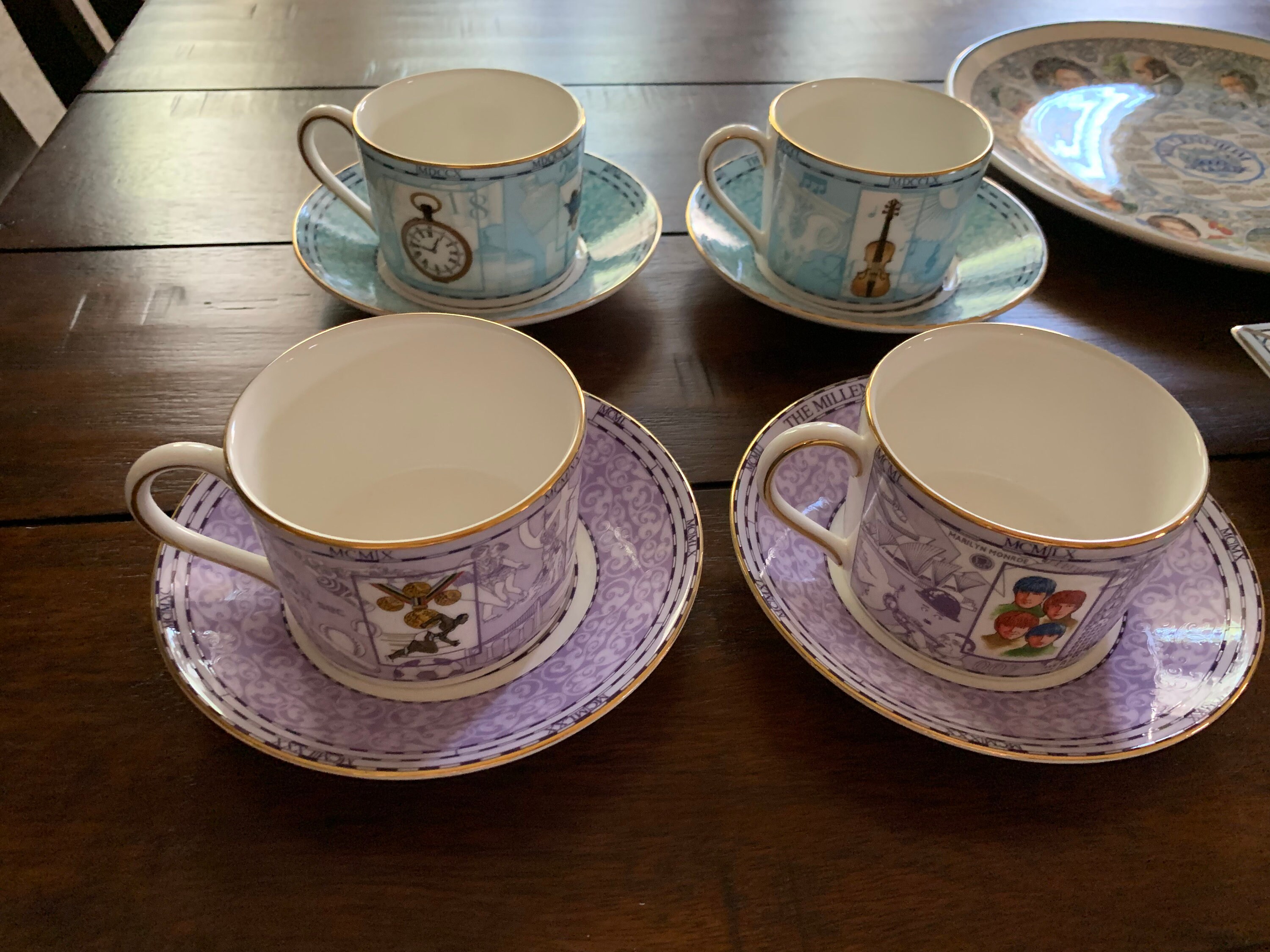 1998-2001 Wedgwood China Millennium Cup & Saucer COMPLETE 1998-2001 Wedgwood China Millennium Cup & Saucer COMPLETE