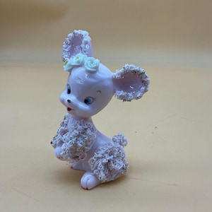 1950s Lenwile Ardalt (Japan) Pink Spaghetti Porcelain Mouse