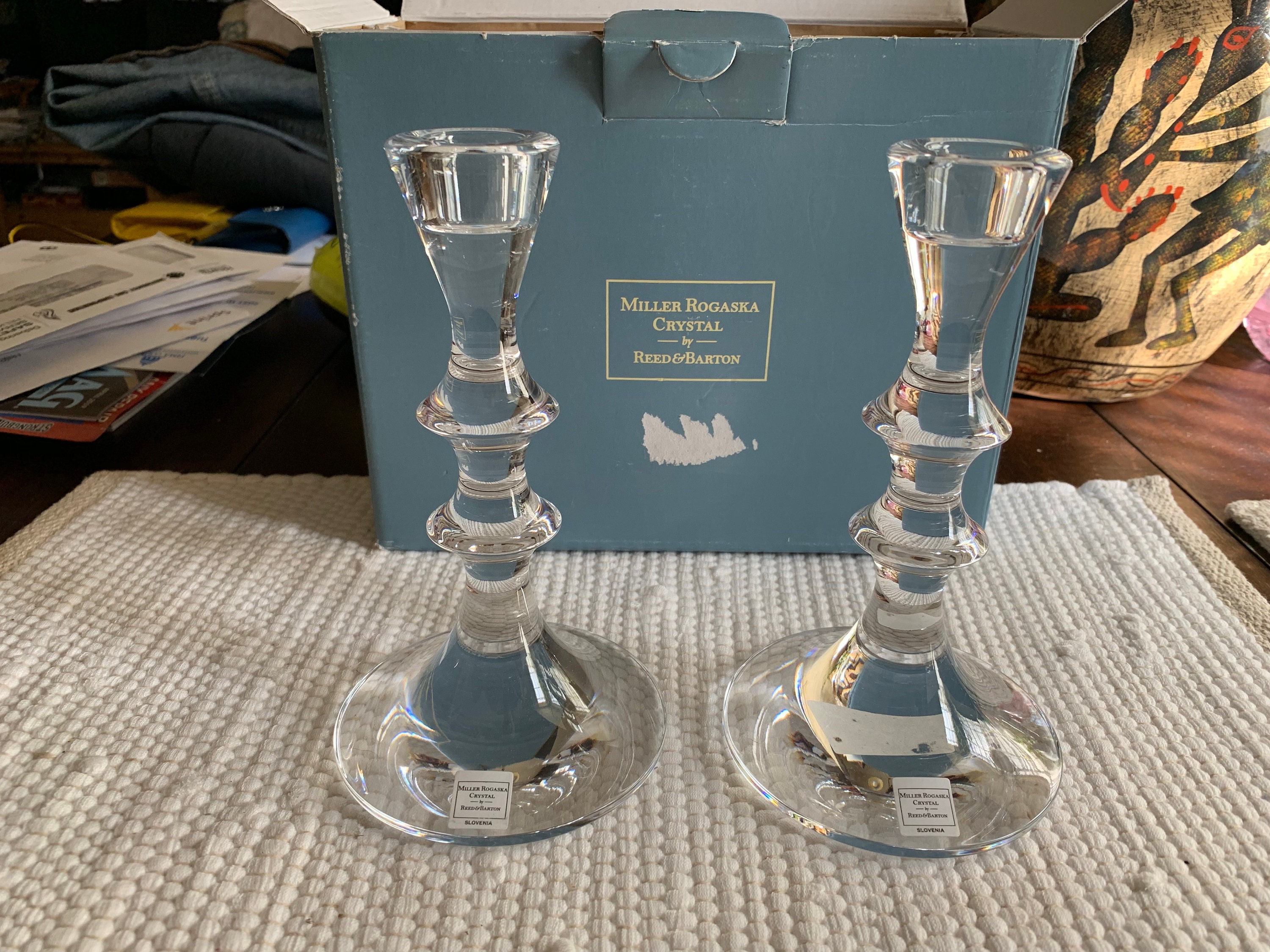 稀少 ビンテージReed&Bartonリード＆バートン ケーキキャンドルホルダー