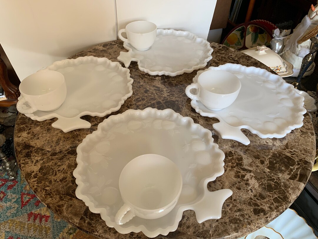 1930s Orchard Glass (hazel Atlas) Pattern #ORY1 Milk Glass Tree of