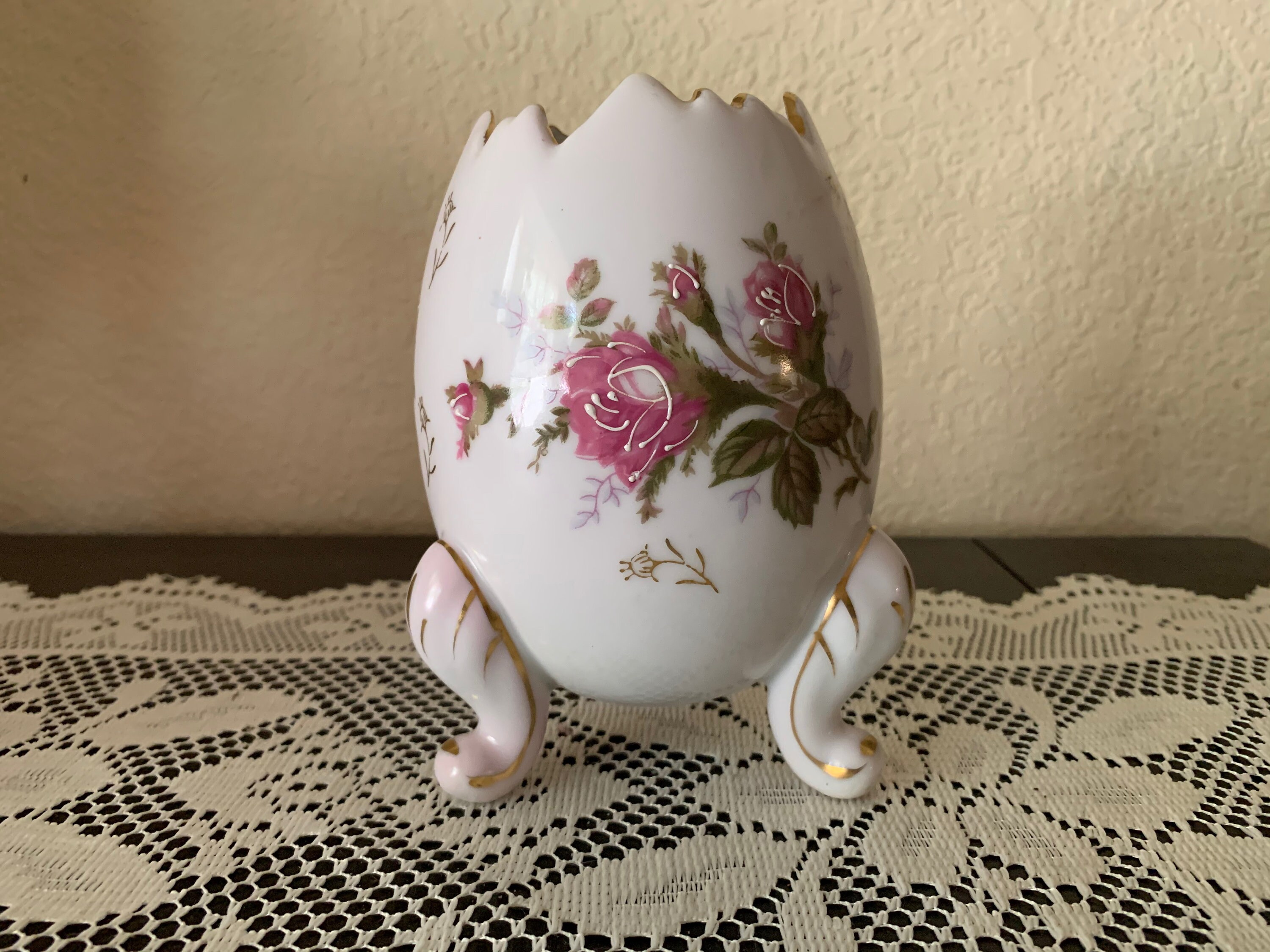 1950s Napco / Napcoware Japan Porcelain 5 Cracked Egg Vase Etsy