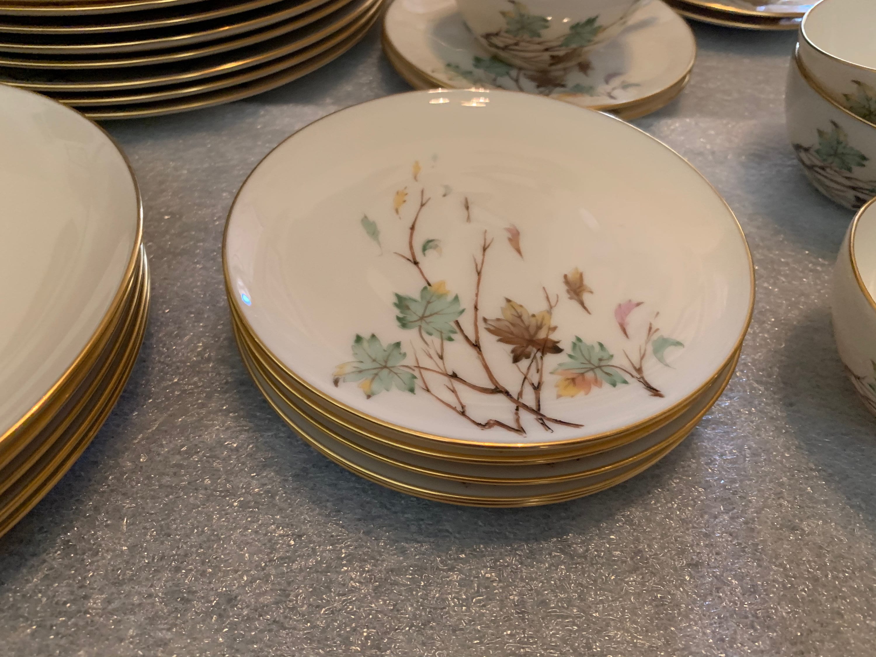 1950s Lenox Westwind Dinnerware Pieces - Dinner, Salad, Bread