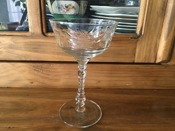 Set of 4 Tiffin Franciscan Windswept Rose Crystal Water Goblets