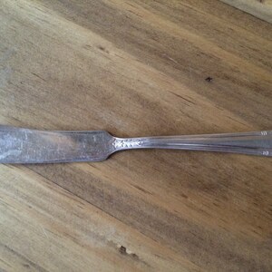 Circa 1934 Wm A Rogers / Oneida Malibu Silverplate Flat Handle Master Butter Knife
