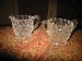 1940s Fostoria American #2056 Crystal Mid-sized Creamer & Open Sugar Bowl 