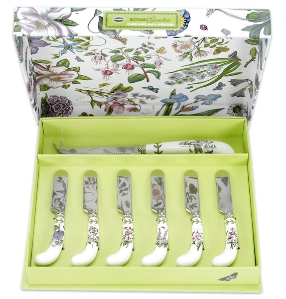 1980s Portmeirion Botanic Garden Cheese Knife & Spreader Set - Etsy