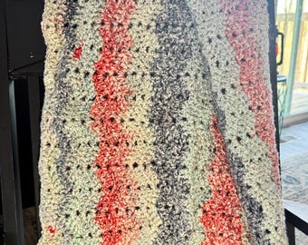 New England Coastal Style Crochet Baby Blanket