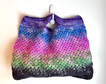Spooky Season Crochet Hand Dyed Purse