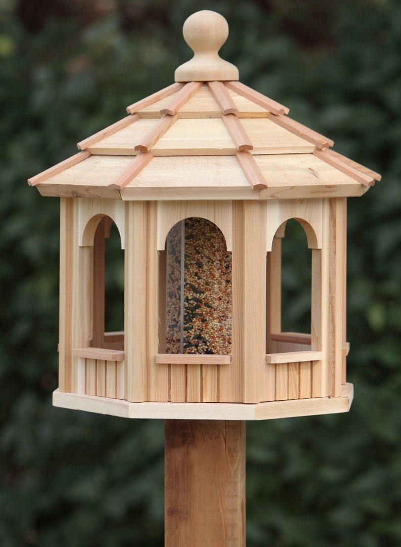 Cedar Bird Feeder Gazebo 8 sided Octagon 16 Etsy