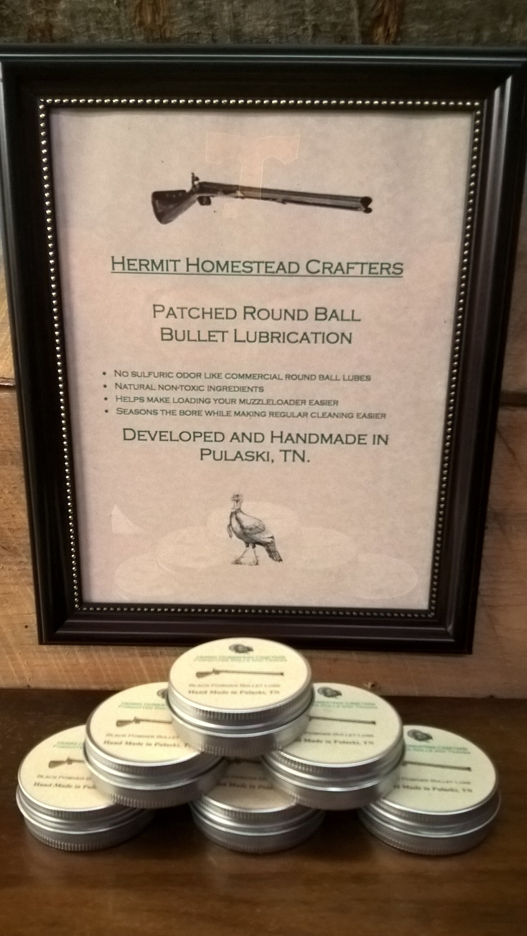 Black Powder Patched Round Ball Lube Handmade Medium Etsy