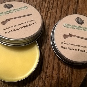 Black Powder Patched Round Ball Lube Handmade Medium
