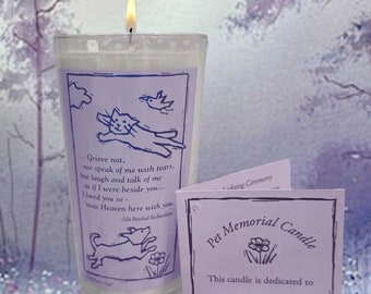 Furry Angel Candle in Organza Lavender Gift Bag