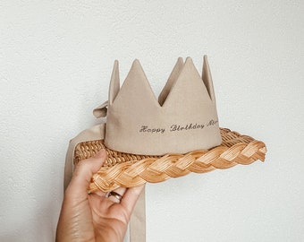 Birthday Crown Pattern PDF, PDF Birthday Party Crown, Beginner Sewer, Party Hat