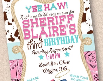 Sheriff Callie Invitation Etsy