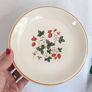 Vintage Strawberry Plates - Etsy