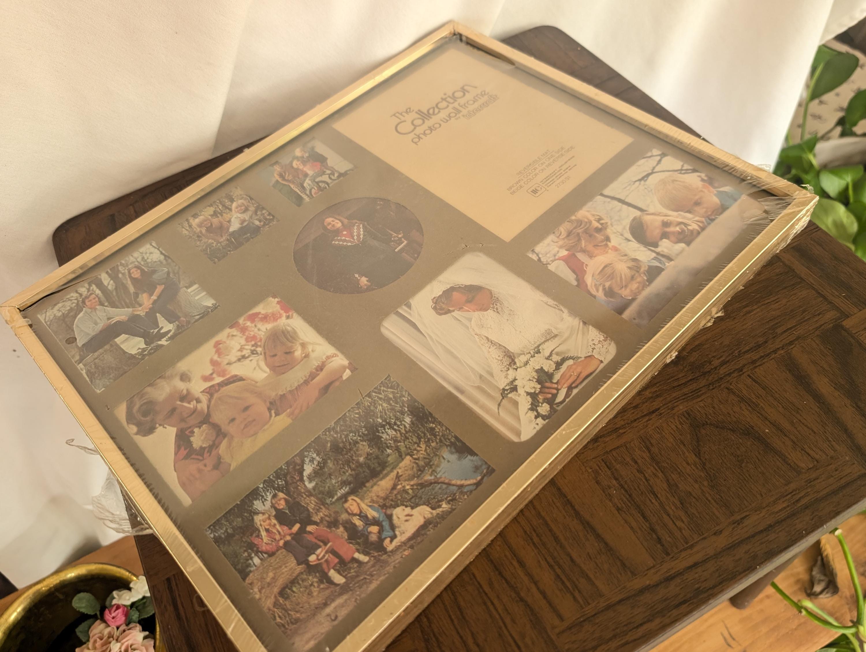 Vintage 70s Brass Photo Wall Frame Collage MCM Home Decor Intercraft - Etsy
