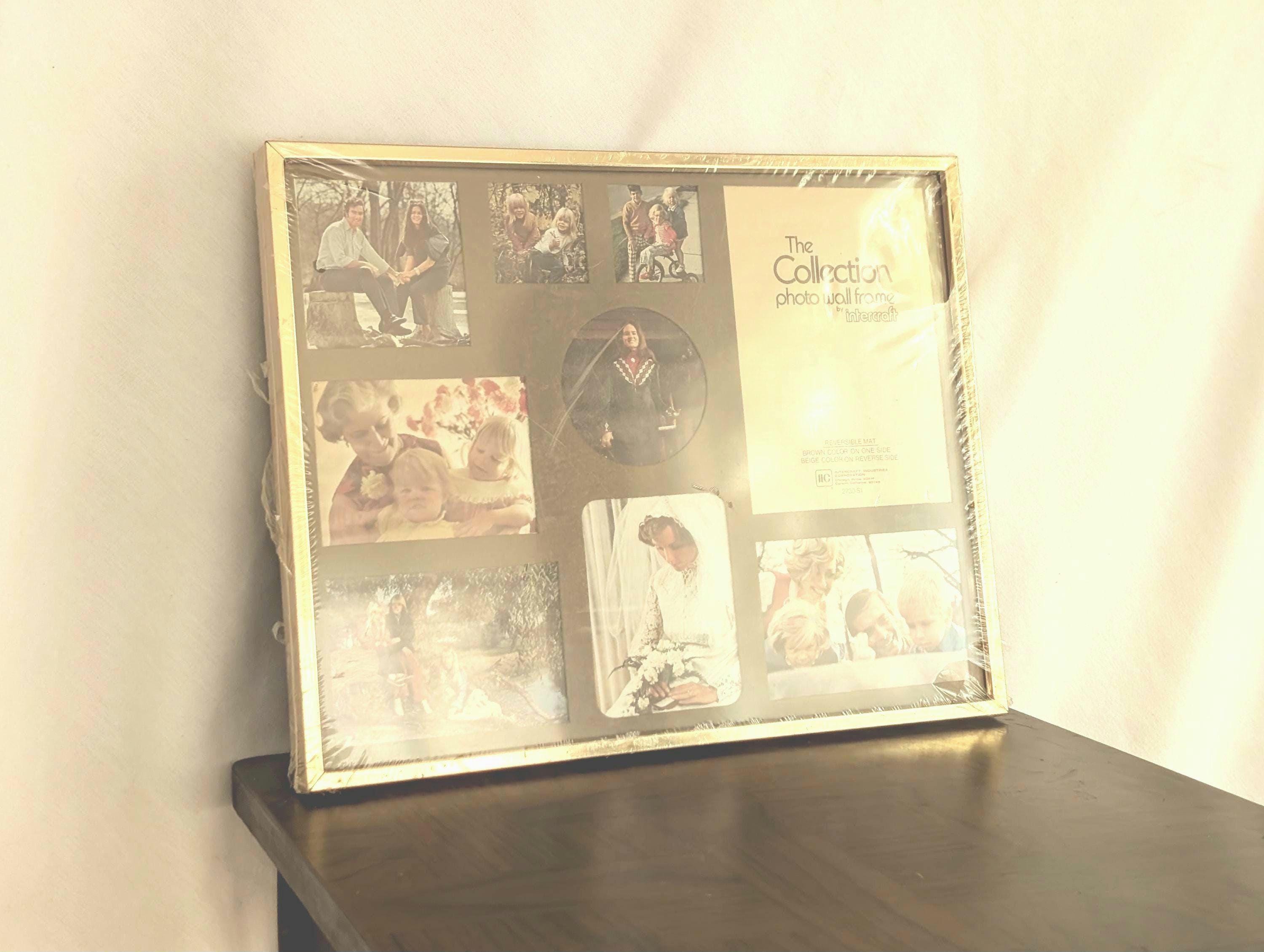 Vintage 70s Brass Photo Wall Frame Collage MCM Home Decor Intercraft - Etsy