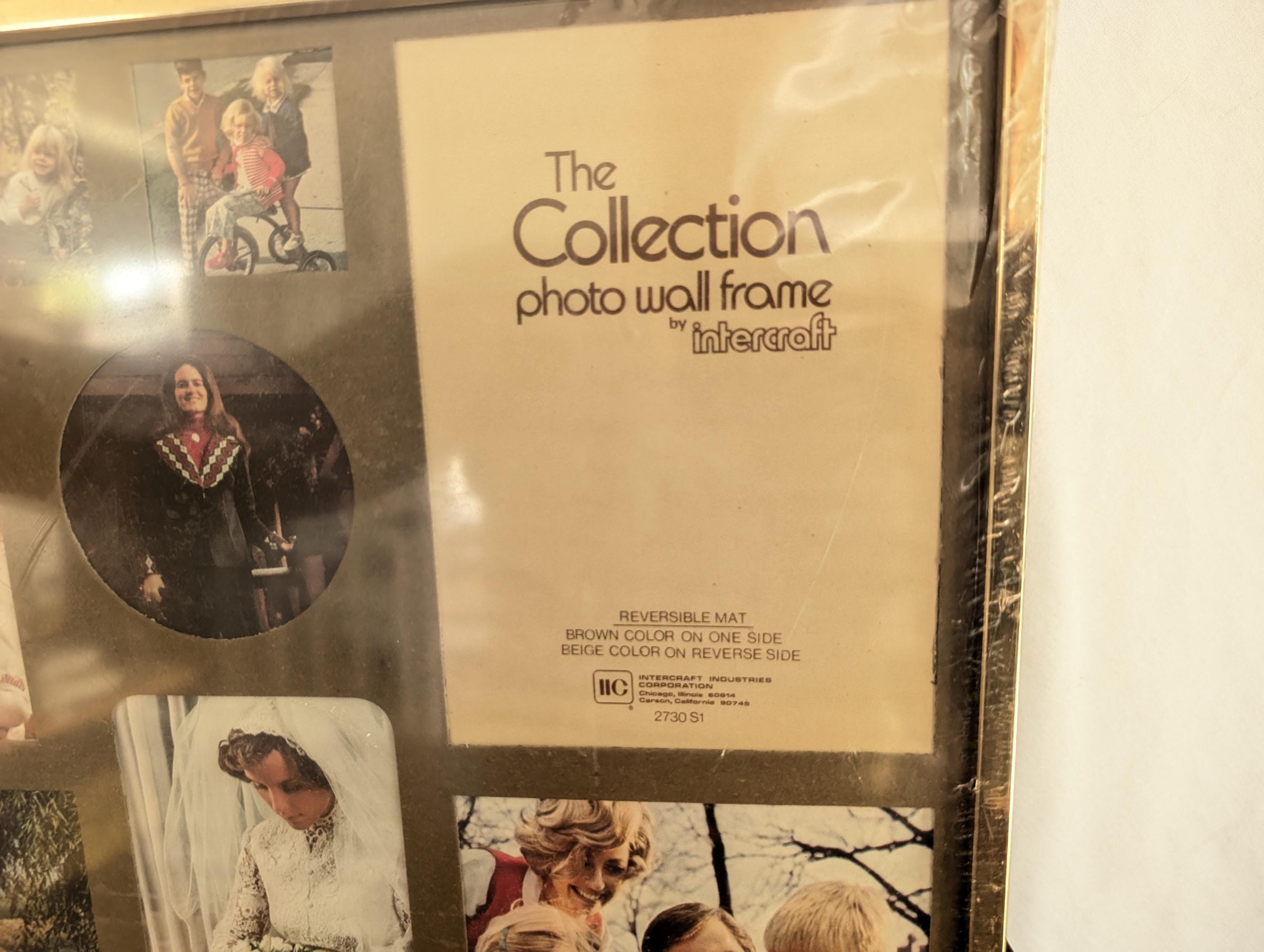 Vintage 70s Brass Photo Wall Frame Collage MCM Home Decor Intercraft - Etsy