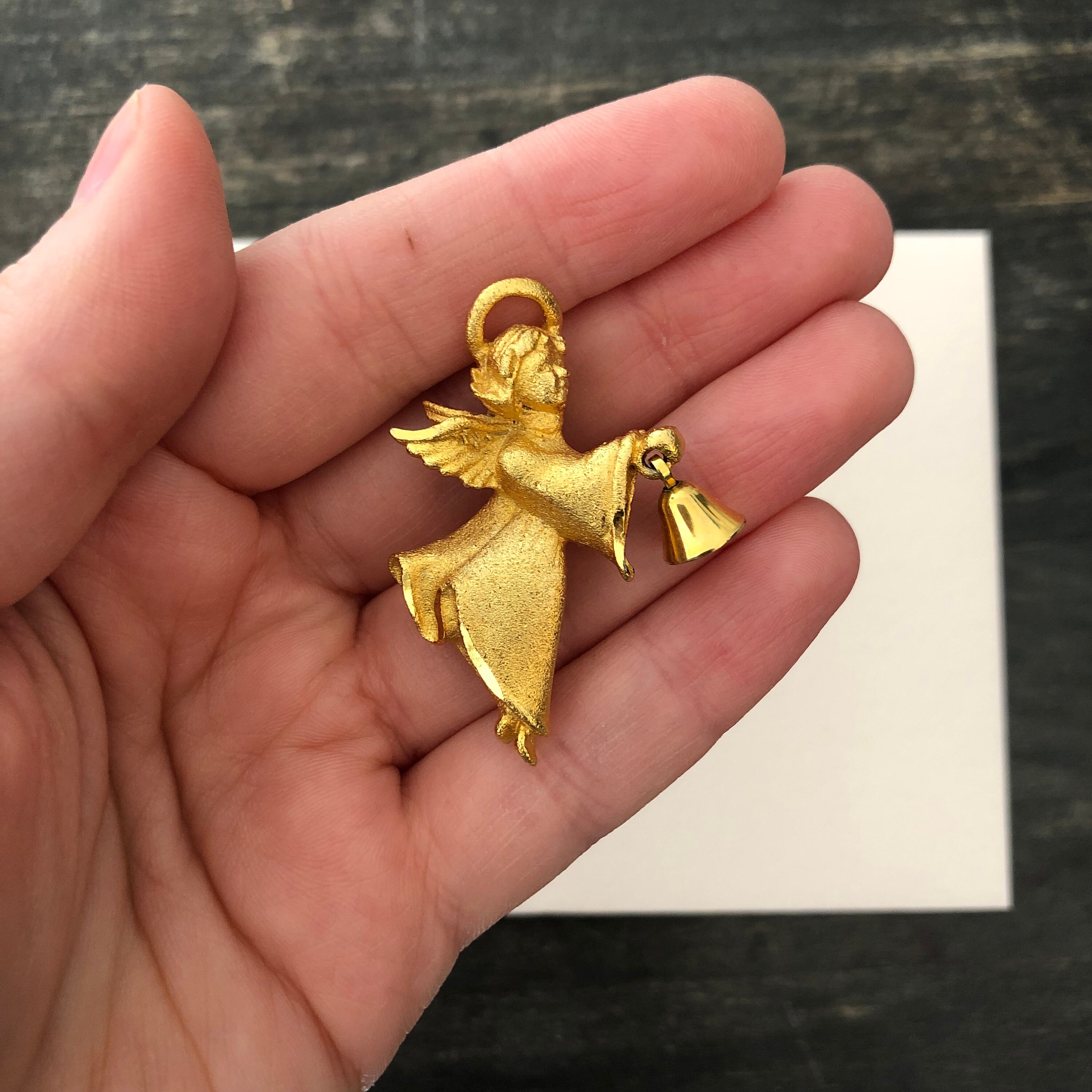 Angel Brooch Gold Angel Brooch Angel Jewelry Religious Etsy