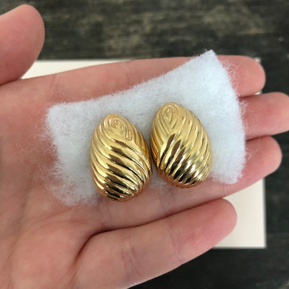 Nina Ricci Signed Designer Vintage Earrings - 1980