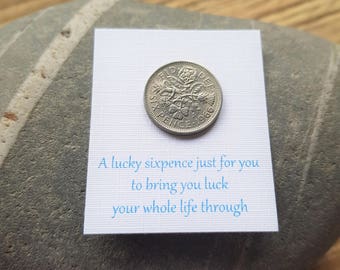 Lucky Sixpence, Silver Sixpence, Driving test, Exam luck, Good Luck Charm