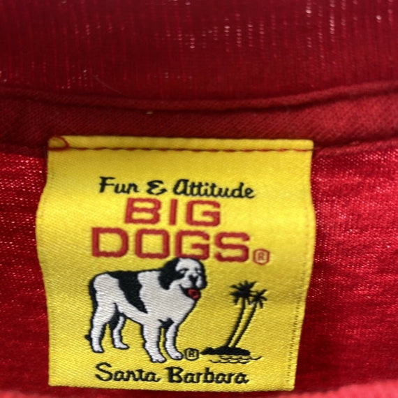 SANTA PAWS Big Dogs T-shirt S Small Red Vintage M… - image 3