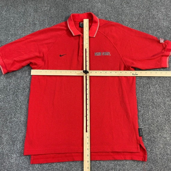 Nike Ohio State  Polo Mens M Red Polo Shirt Vinta… - image 6
