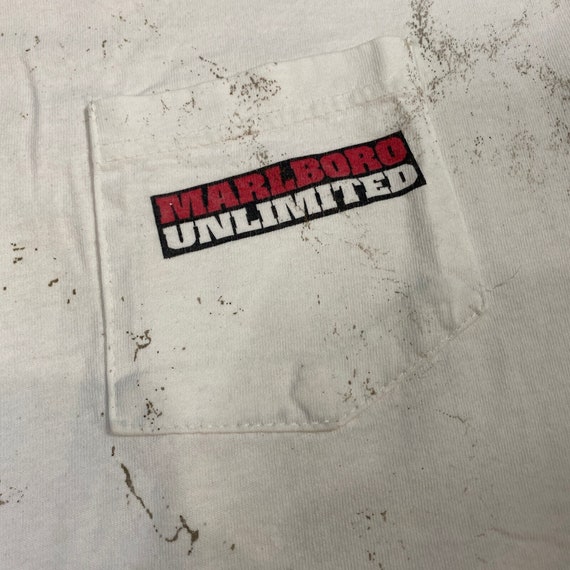 Marlboro Unlimited Pocket T-shirt One Size White … - image 3