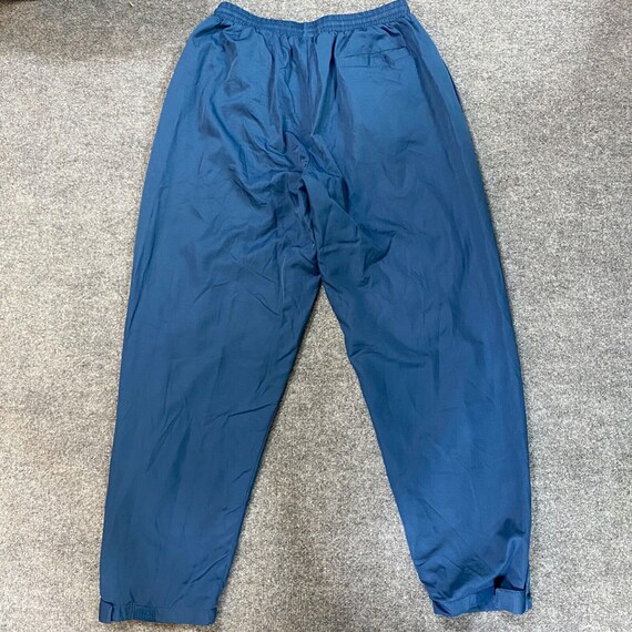 Nike Court Stadium Mens Pants XL Blue Nylon Vintage Solid Drawstring 