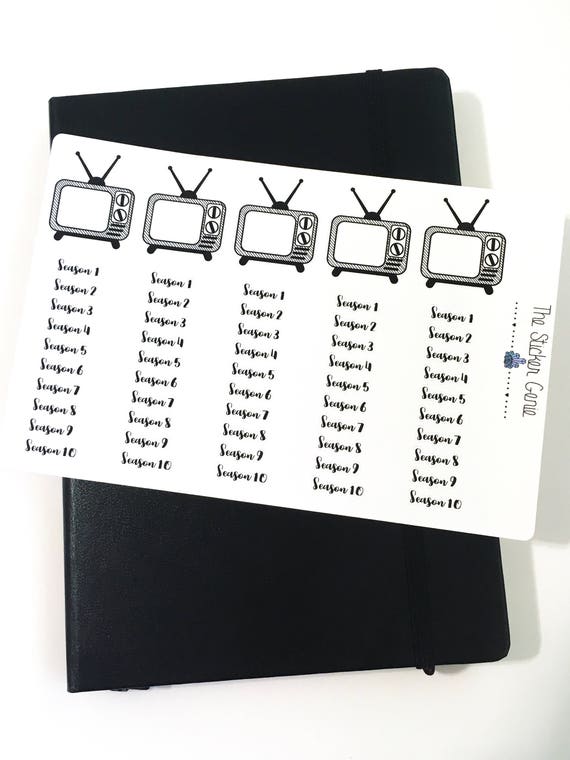 Bullet Journal tv show tracker Planner Sticker bujo planner Etsy